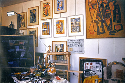 L'atelier d'Odette Boyer Chantoiseau, vers 1954. Collection particulière