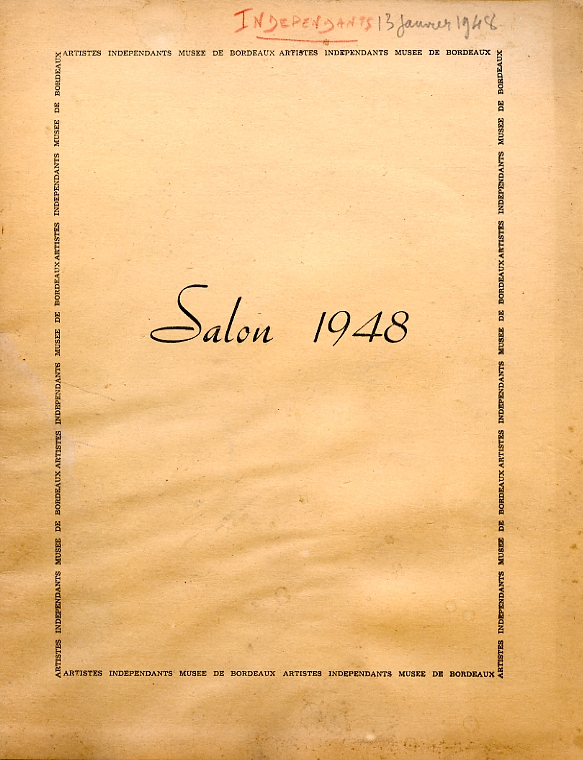 Lien vers le catalogue du salon des Artistes Indépendants Bordelais 1948