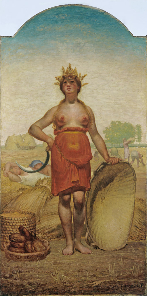 L'Eté ou Cérès. Jean François MILLET.1864-1865. © Musée des Beaux-Arts-mairie de Bordeaux. Cliché L.Gauthier