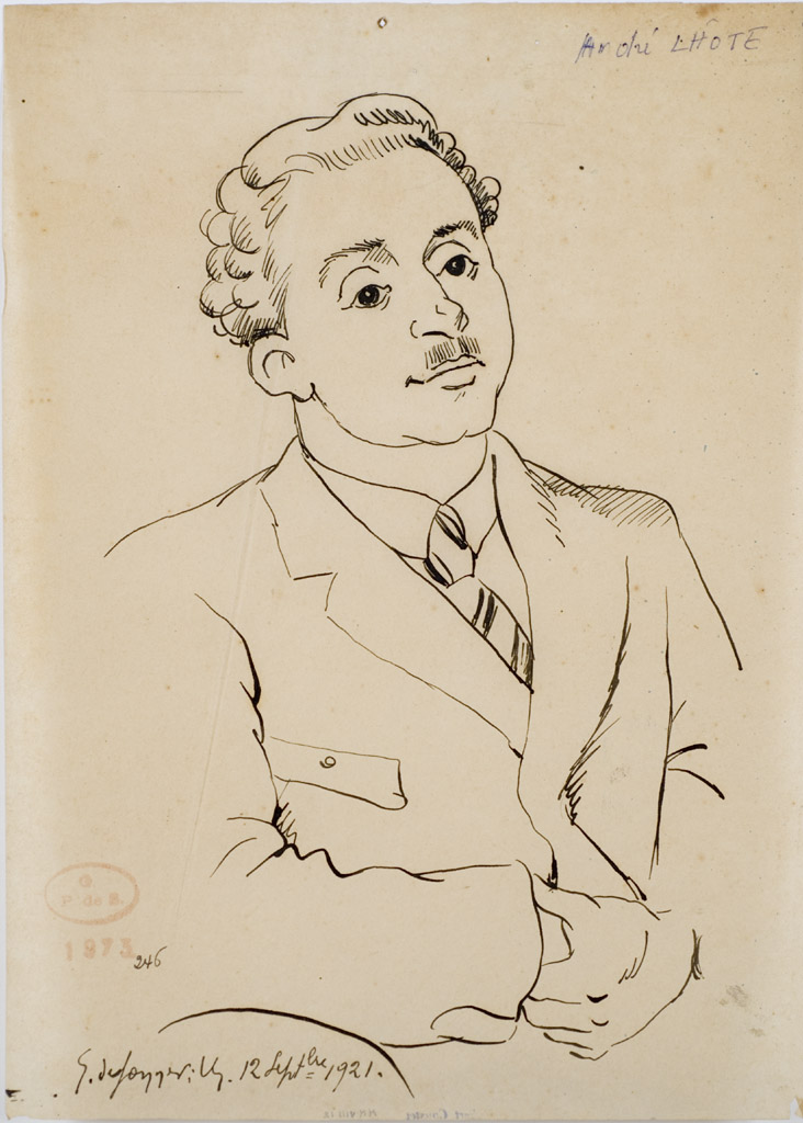 Portrait d'André Lhote. Gerges de Sonneville.