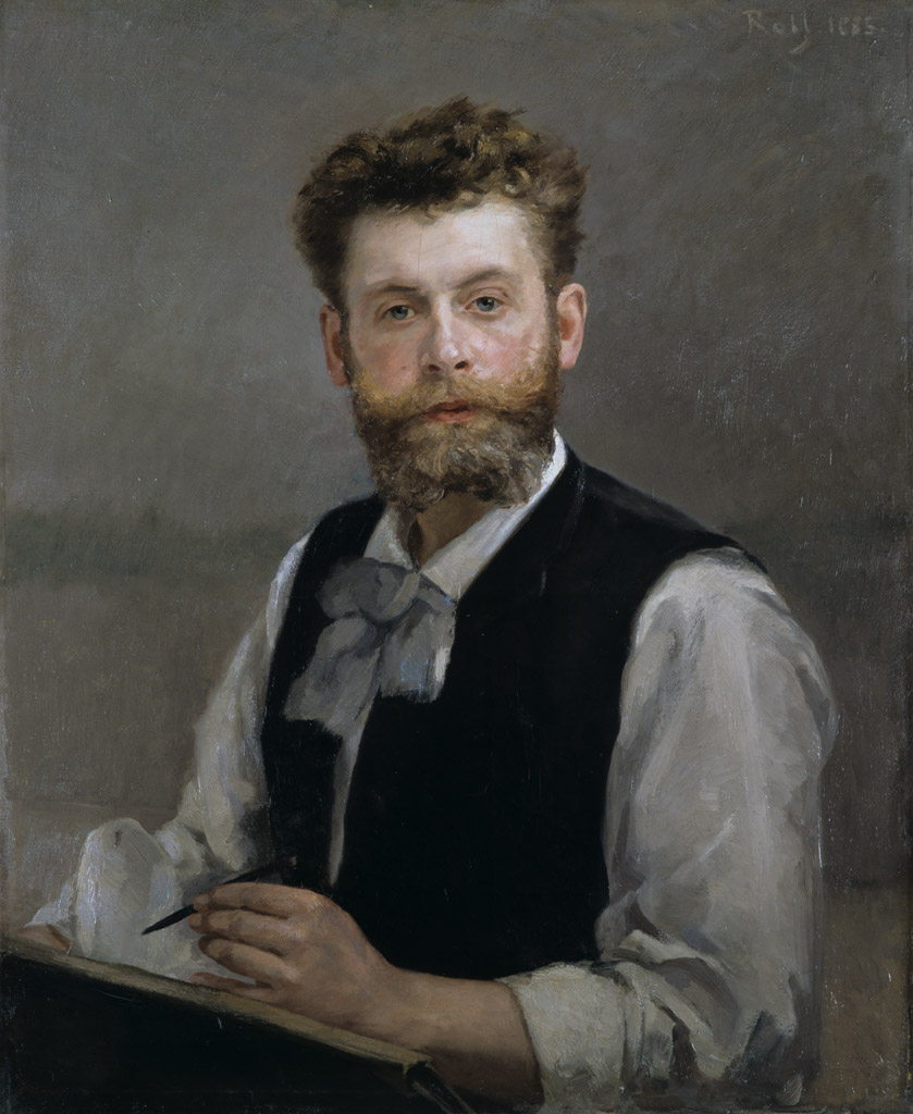 Alfred Roll, Autoportrait © Musée des Beaux-Arts - Mairie de Bordeaux. Cliché L. Gauthier