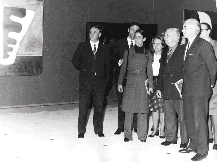 Vues du vernissage et de l'exposition Piaubert, 1972