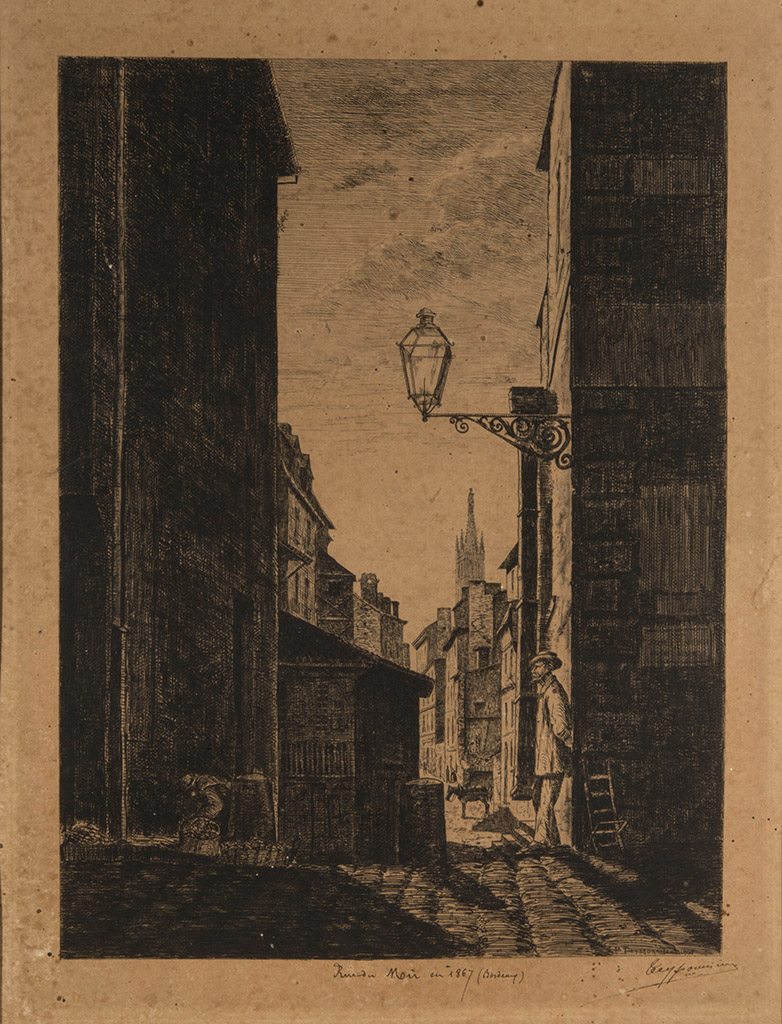Lien pour agrandir l'image : Pierre Teyssonnières, Ru du Mû. Bordeaux, musée des Beaux-Arts. Serge Fernandez