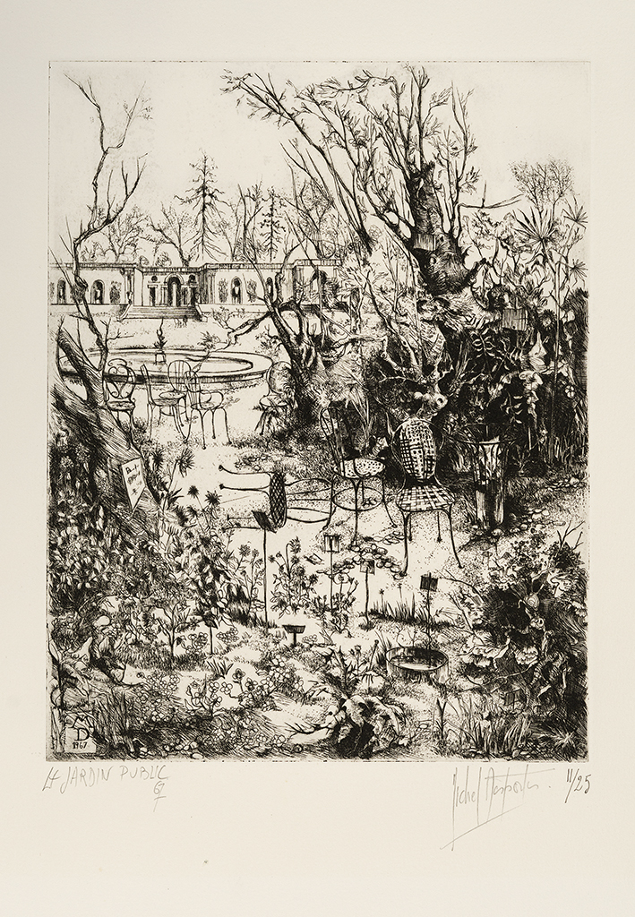 Lien agrandir l'image  : Le Jardin Public, Michel Desportes. Dépôt Robert Coustet, Bordeaux, musée des Beaux-Arts. Serge Fernandez