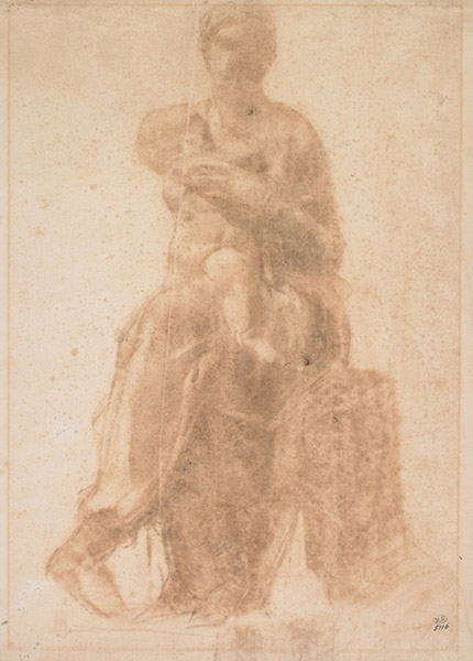 Etude d'après la Vierge à l'enfant de Michel-Ange, 1877. Paris, Musée Rodin
