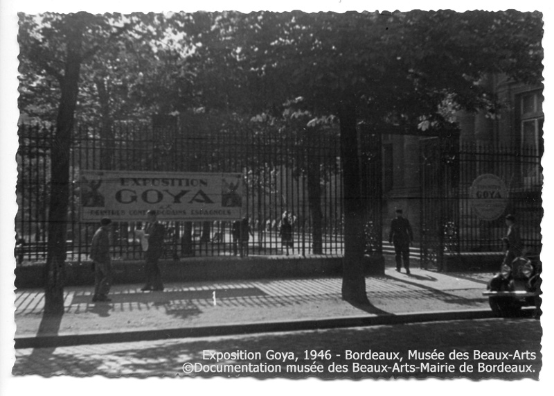Image de l'entrée du musée des Beaux-Arts de Bordeaux, 1946. ©Mairie de Bordeaux-Documentation du Musée des Beaux-Arts de Bordeaux