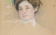 Mary Cassatt, Portrait de jeune femme, vers 1901 © F. Deval, Mairie de Bordeaux