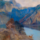 Albert-Paul Besnard, Chasseur dans un paysage lacustre, 1917 